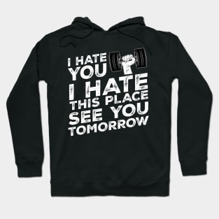 I hate you I hate this place see you tomorrow Hoodie